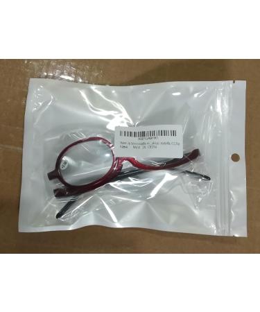 Foldable Makeup Reading Glasses for Women - +2.5 Red Presbyopia Visual Aid - Buy Online on GoSupps.com