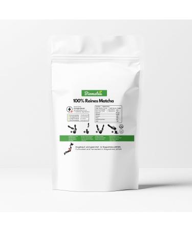  Biomatea Biomatea Matcha Tea Powder - 100% Japanese Green Tea from Kagoshima - 30g Bag with Adorable Design - Gift Idea with Message - Vegan and Sugar-Free (Welcome) - Buy Online on GoSupps.com
