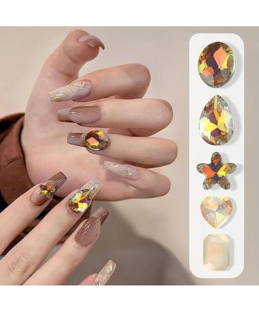 FEIlei 30Pack Fashion Glass Nail Art Jewelry Charms Crystal 3D Diamond Rhinestones DIY - Buy Online on GoSupps.com