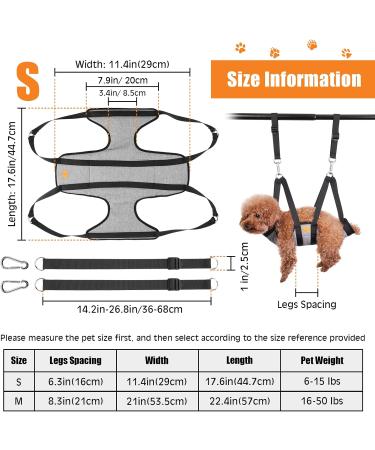 Ownpets Dog Care Hammock - Bathing & Nail Trimming | 4 Hooks | Size: S 29cm L 44.7cm Legs 16cm - International Shipping Available - Buy Online on GoSupps.com