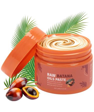 Zouwel Raw Batana Oil Paste Batana oil for hair raw batana oil natural hair growth oil batana oil for hair growth promotes hair density shine in men and women nourishes hair roots 100G 1 g 1er Pack