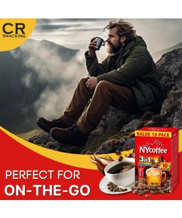 NY COFFEE 3 IN 1 BOX (10 x 10 SACHETS) - Coffee Sachets Bulk | 3 in 1 Coffee Sachets Bulk Coffee | Individual Coffee Sachets Individually Wrapped | Instant Coffee Sachet | Mokate Coffee Sachets 3 in 1 100.00 g (Pack of 1) - Buy Online on GoSupps.com