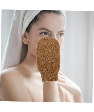FOMIYES 3pcs Exfoliating Bath Towel Soap Bag Body Scrub Mitt Set - Dead Skin Removal Glove for Foaming Bath, Back Scrubber & Washcloths - Buy Online on GoSupps.com
