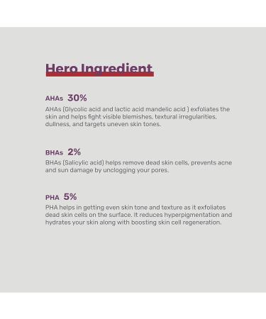 Skin Perfecting AHA-BHA Serum | 30% AHA 2% BHA 5% PHA - Clear Acne Exfoliate & Regenerate Skin - Paraben Free - 1 Fl Oz - Buy Online on GoSupps.com