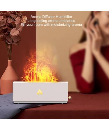 Buy Aroma Diffuser with 3D Fireplace Optics | Large Room Fragrance Spray & Mode Selection for Kids - White/Opulent Garden - Buy Online on GoSupps.com