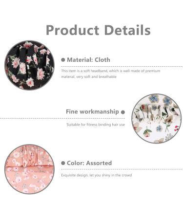 Beavorty 6Pcs Floral Elastic Hair Scarves - Boho Triangle Headband for Women | Ideal for Running Yoga & Beach Mixed Colors - Buy Online on GoSupps.com