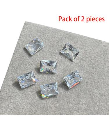 2x Nail Rectangular Nails Art Fat Square Nail Nail Rhinestones Crystal Nails Decorations 2x Fat Square Nail Nail Rhinestones Nails Art Nail Crystal Decoration 06 Rectangular right - Buy Online on GoSupps.com