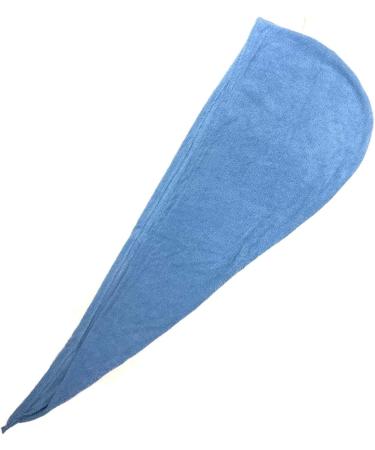 Set of 2 Blue Hair Turban Towels - Quick-Drying Ladies Headscarf & Hair Drying Caps - Buy Online on GoSupps.com