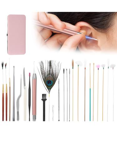 Ear Wax Removal Tool 23psc Spiral Double Ended Ear Picks Ear Powder Ear Picking Set