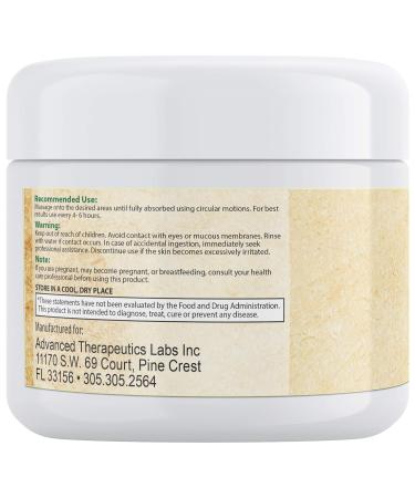 Advanced Therapeutics Hemp Cream Extra Strength 500 MG with Arnica Oil 4 Ounce for General Body Use - Buy Online on GoSupps.com