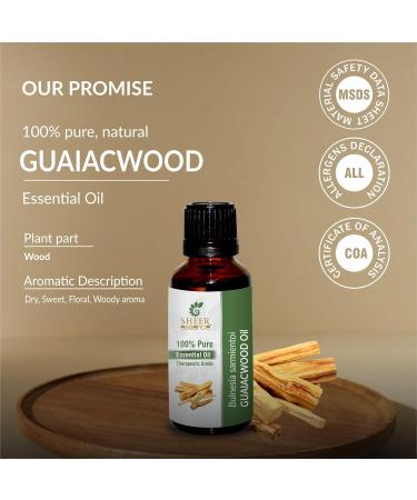 100% Pure Guaiacwood Oil (Bulnesia Sarmientoi) - Therapeutic Grade Essential Oil - 15ml | Natural & Uncut | International Shipping Available - Buy Online on GoSupps.com