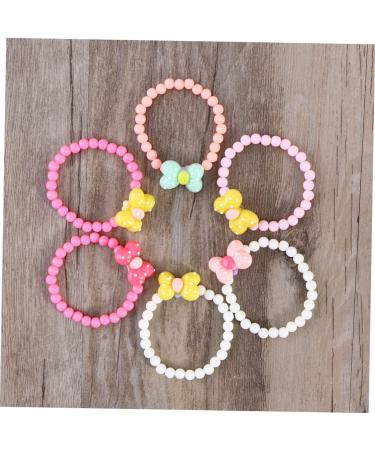 Bestonzon 6-Pack Colorful Children's Bracelets | Candy-Colored Kids' Arm Loop Accessories & Toy Jewelry - Buy Online on GoSupps.com