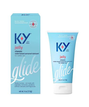 K-Y Jelly Personal Lubricant, 4 oz. Fragrance Free 4 Ounce (Pack of 1)