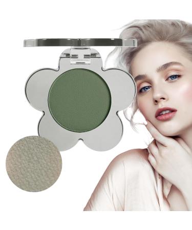 Single Eyeshadow - Natural Colors Make Up | Eyeshadow Makeup Highlighter Matte Flower Shape Eye Shadow Long Lasting Wear Glitter Primer Palette Fovolat 104