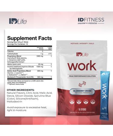 IDLife IDFitness Peak Performance Pre-Workout Powder | Boost Motivation Stamina & Focus - 15 Sticks - International Shipping Available - Buy Online on GoSupps.com