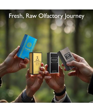 Signature Scent 4-Piece Mini Fragrance Set for Men Includes Savage/1 Billion/Verse/Valentine Collection of Woody Spicy Citrus & Aromatic Fragrance Non-Irritating Ingredient Each One in 30ml Bottle Spicy Aromatic - Citrus Oriental & Woody Notes 4 Fl Oz (Pa - Buy Online on GoSupps.com
