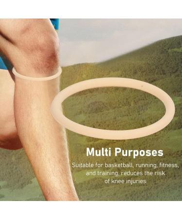 Patellar Tendon Support Belt - Comfortable Silicone Gear for Pain Relief During Running Training - Versatile & Smooth Surface (Skin Color) - Buy Online on GoSupps.com
