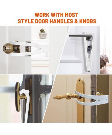2PCS Cat Door Holder Latch - No Need for Baby Gate or Pet Door | Easy Install, Keeps Dogs Out, Lets Cats In - Buy Online on GoSupps.com