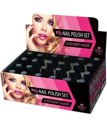 Beauty4Britain 24 Nail Polish Set 24 Different Shades Luxury Box The Best Gift UK (Colour Set B) - Buy Online on GoSupps.com