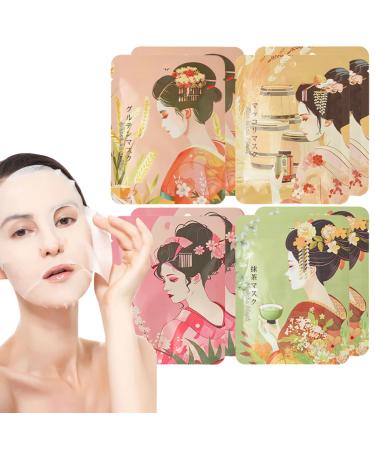ISBEAUSOLS Face Masks Skincare - Face Masks Beauty - Face Mask Set for Women - Hydrating Face Mask - Self Care Gift Sets for Women - Sheet Face Mask - Moisturizing Soothing Radiant