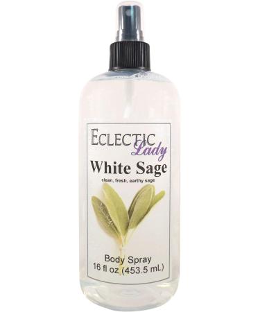 White Sage Body Spray Body Mist for Women with Clean Light & Gentle Fragrance Long Lasting Perfume with Comforting Scent for Men & Women Cologne with Soft Subtle Aroma For Daily Use Regular Strength 16 Fluid Ounces