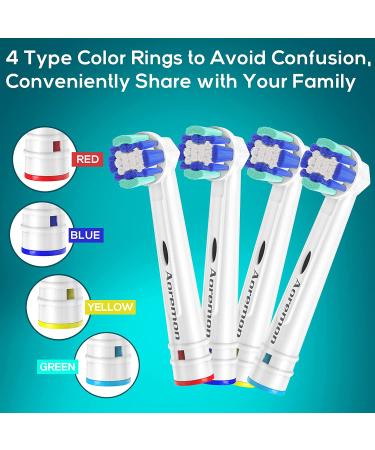 Aoremon 12 Pack Toothbrush Heads Compatible with Oral B Braun Electric Toothbrush - Precision Clean, Cross Action, Pro GumCare - Fits 7000, 1000, 3000, 5000, 9600 - Buy Online on GoSupps.com