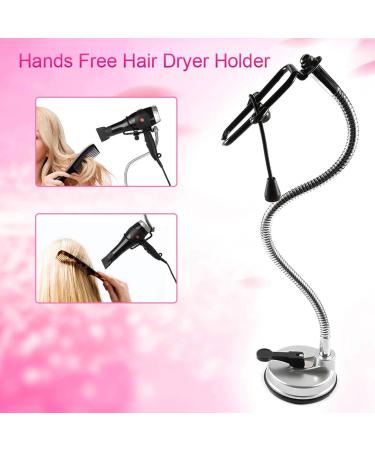 KUIKUI Hands-Free Hair Dryer Wall Holder with 360 Degree Rotation and Strong Suction Cup - Buy Online on GoSupps.com
