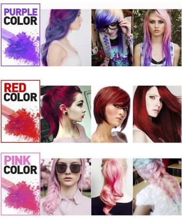 12 Colors MKNZOME Hair Chalk Set for Kids and Adults - Temporary Hair Coloring for Halloween, Christmas, Birthday Party - Girls Ages 8-12 - Buy Online on GoSupps.com