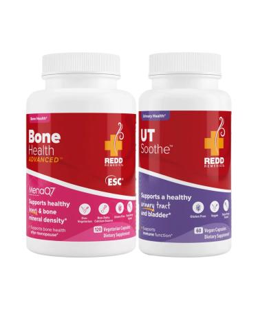 Redd Remedies Bone Health Advanced 120 Capsules and UT Soothe wih Probiotics 60 Capsules
