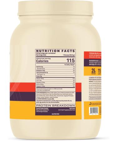 Buy Podium Nutrition Chocolate Ripple Whey Protein Powder - 25g Protein Gluten Free 25 Servings | Best International Shipping - Buy Online on GoSupps.com