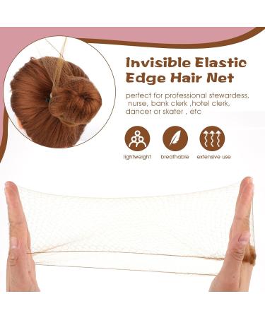 Abeillo Hair Nets for Buns Ballet Hair Net 20 Pcs 50 Cm Individual Package Invisible Hair Nets and 40 Pcs U Shaped Hair Pins Set for Women Girls Ballet Dancer Nurse(Brown) - Buy Online on GoSupps.com