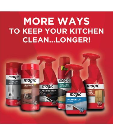 Magic Stainless Steel Wipes - Removes Fingerprints, Residue, Water Marks, and Grease - 30 Count - Buy Online on GoSupps.com