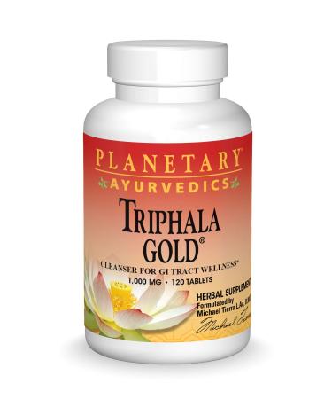 Planetary Herbals Ayurvedics Triphala Gold 1000 mg 120 Tablets