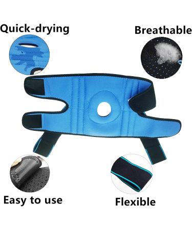 LAVAED Adjustable Non Slip Knee Brace with Side Stabilizers and Gel Pads - Open-Patella Compression Wrap for Knee Pain Relief in Sports and Workouts - Regular Size - Buy Online on GoSupps.com