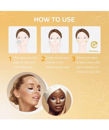 Labottach Under Eye Patch 8pcs (4pairs) - Lift Saggy Eye Bags & Brighten Skin | Anti-aging Moisturizing with Tea Tree Oil, Sodium Hyaluronate, Licorice Root & Centella Asiatica - Korean Skincare - Buy Online on GoSupps.com