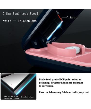 MAIAHU Stainless Steel Blade Pill Cutter & Crusher - Small/Large Pill Splitter for Vitamins & Tablets - Travel Size, C-blue - Buy Online on GoSupps.com