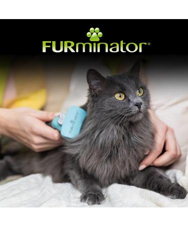 Furminator Deshedding Tool for Long-Haired Cats - Size S | Enhanced Version 2.0 Cat Brush for Small Cats - Effectively Removes Undercoat - Buy Online on GoSupps.com