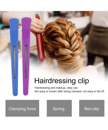 12 Non-Slip Hair Clamps for Hairdressers - Plastic Hair Clips & Accessories for Girls | Essential Hair Fixing Tools - Buy Online on GoSupps.com