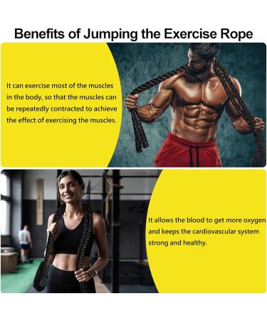 Weighted Jump Rope - 1.3 kg Spring Rope for Men & Women | Heavy Jumping Rope for Home Training & Muscle Building - Buy Online on GoSupps.com