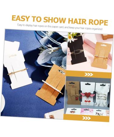 POPETPOP 300 Sheets Headband Wrapping Card Headdress Jewelry Display Card Headband Display Cards Bracelet Holder Stand Paper Card for Hair Rope Cardboard Specialty Paper Hairpin Card - Buy Online on GoSupps.com
