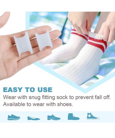 Silicone Gel Toe Separators - Hammer Toe Corrector for Corns & Calluses - 8 Pairs (S/L) - Men & Women - Buy Online on GoSupps.com