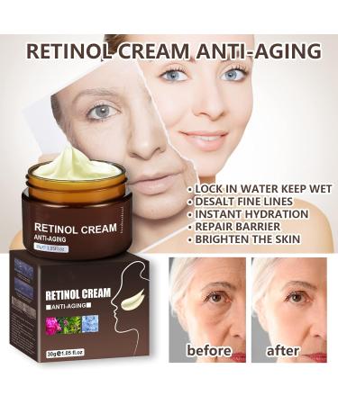 Anti-Wrinkle Face & Neck Retinol Cream with Hyaluronic Acid - Premium Anti-Aging Face Moisturizer - Anti Aging Firming Facial Cream to Reduce Wrinkles Dark Spots Fine Lines Sun Damage - Buy Online on GoSupps.com
