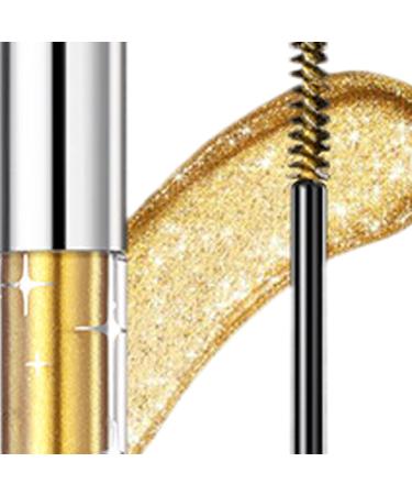 Glitter Mascara - Lengthening Anti-Smudge Mascara | Shimmering Party Eye Makeup | Long-Lasting Pigmented Glitter Makeup Quick-Drying Sparkling Silver Finishing Layer - Buy Online on GoSupps.com