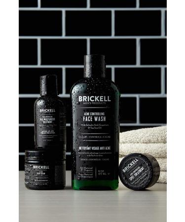 Brickell Men's Acne Control Set | Natural Face Wash Moisturizer Spot Treatment & Scar Cream - Buy Online on GoSupps.com