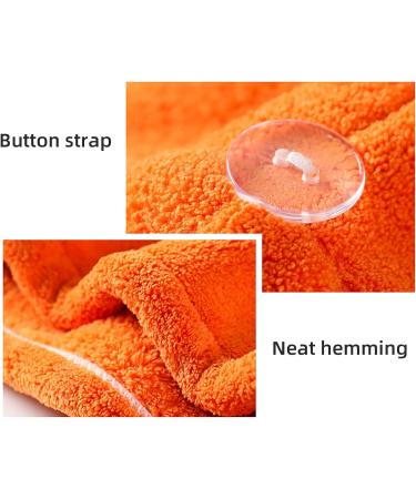 Buy Super Absorbent Dark Blue Microfiber Hair Towel Wrap & Turban - Fast Drying Loop & Button Closure | Perfect for All Hair Types - Buy Online on GoSupps.com