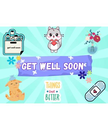Get well soon personalised sweet box | Get well soon sweet box | Get well soon | Get well soon letterbox gift | Get well soon gift - Buy Online on GoSupps.com