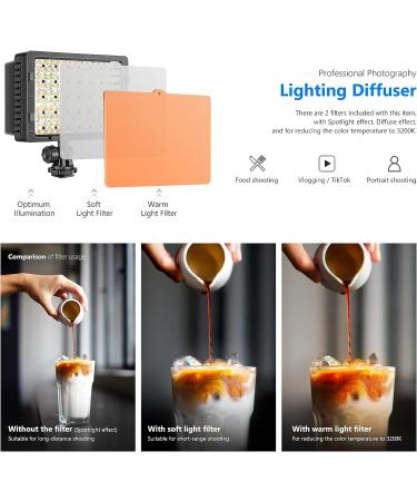 Neewer CN-160 Dimmable 160 LED Video Light for Canon Nikon Panasonic Sony Olympus DSLR Cameras - Buy Online on GoSupps.com