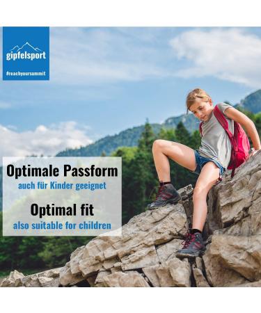 Summit Merino Wool Hiking Socks - Outdoor Trekking Socks for Men Women & Children (Black Size 28-31) - Comfortable & Durable - Buy Online on GoSupps.com