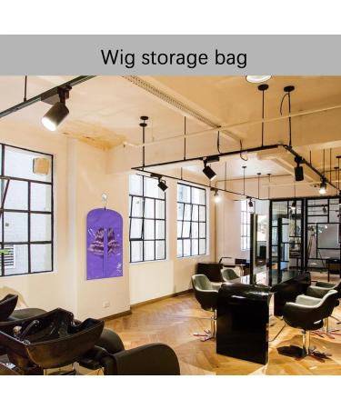 TROONZ Wig Bag with Hanger Hair Extension Storage Hairpieces Storage Holder Hair Extension Storage Bag with Hanger Wig Bag for Travel Women Hair - Buy Online on GoSupps.com