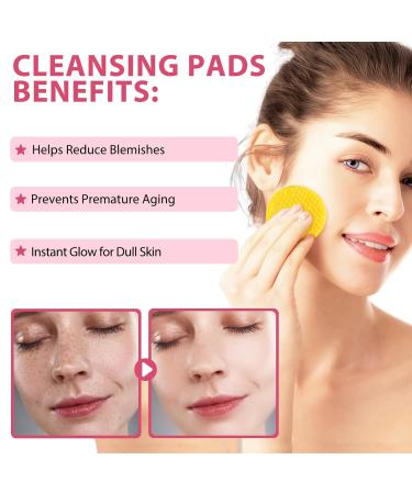 Turmeric Cleansing Pads - Kojic Acid for Dark Spots 40 PCS | Face Brightening & Cleansing Cotton Pads - Buy Online on GoSupps.com